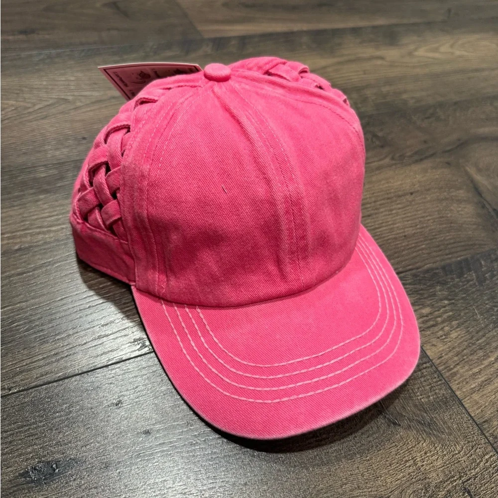 C.C Black Criss Cross Cap - Pink - Picture 2 of 5